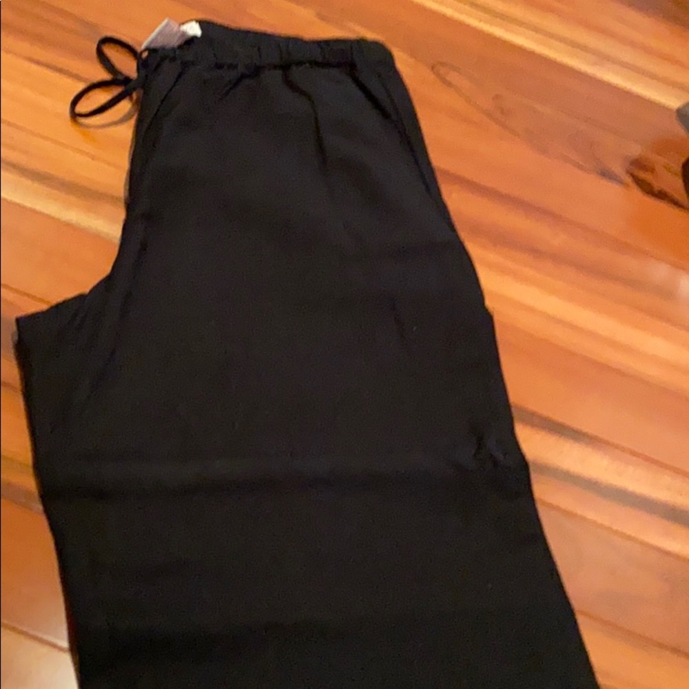 Merona black wide leg linen pants